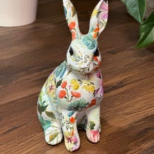 NEW Multicolor Flower Easter Bunny Rabbit Decor